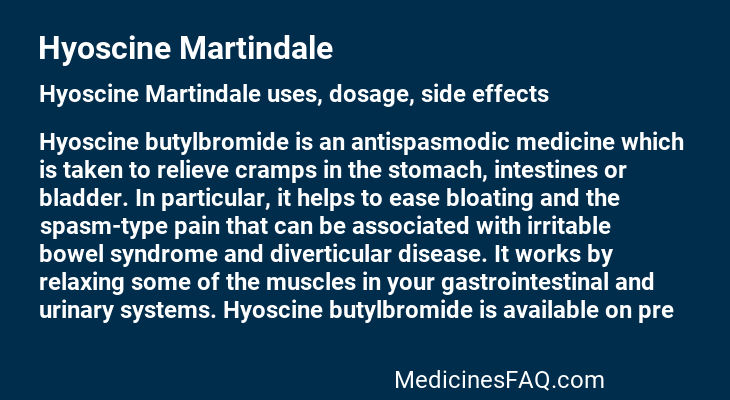 Hyoscine Martindale
