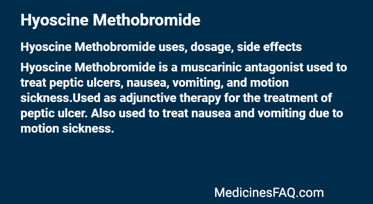 Hyoscine Methobromide