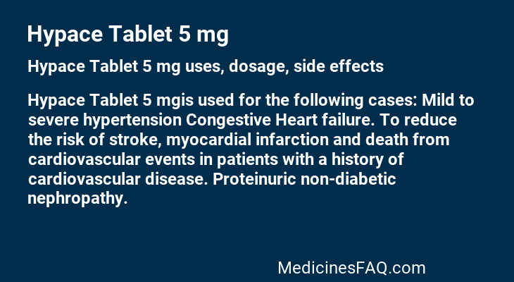 Hypace Tablet 5 mg