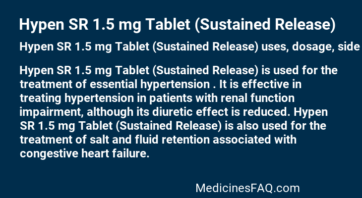 Hypen SR 1.5 mg Tablet (Sustained Release)