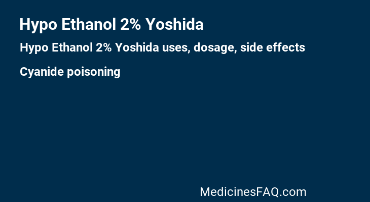 Hypo Ethanol 2% Yoshida