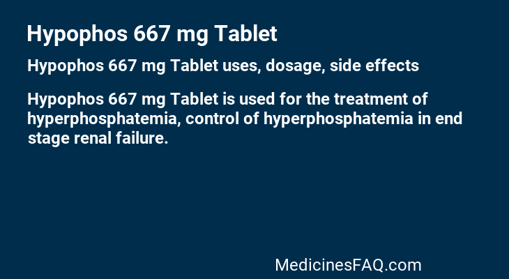 Hypophos 667 mg Tablet