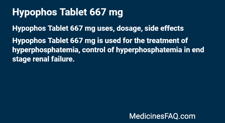 Hypophos Tablet 667 mg