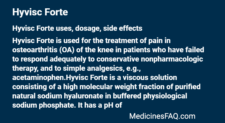 Hyvisc Forte