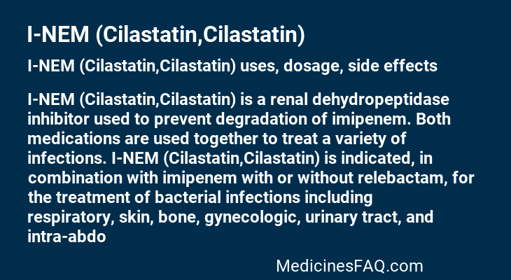 I-NEM (Cilastatin,Cilastatin)