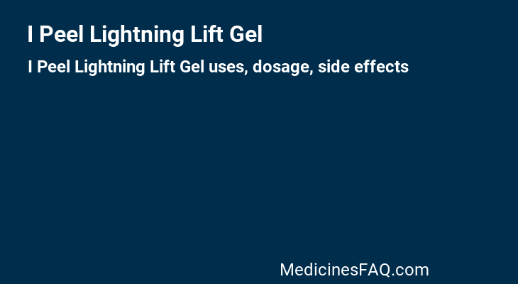 I Peel Lightning Lift Gel