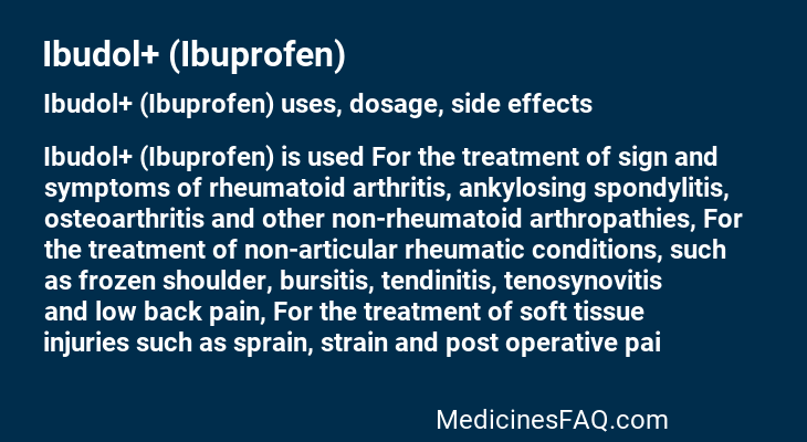 Ibudol+ (Ibuprofen)