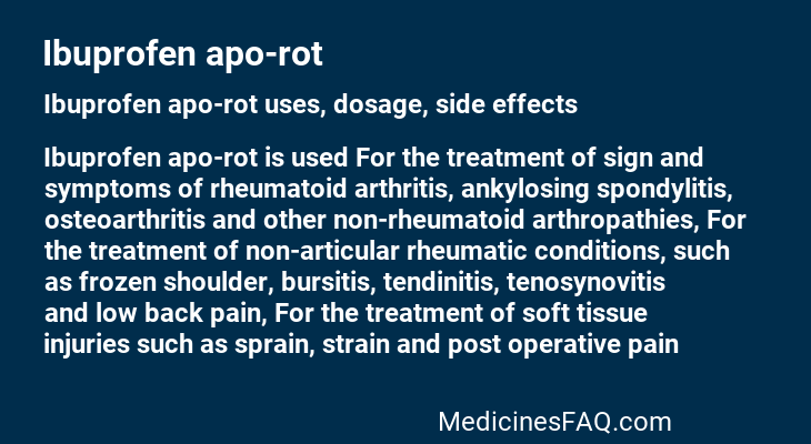 Ibuprofen apo-rot