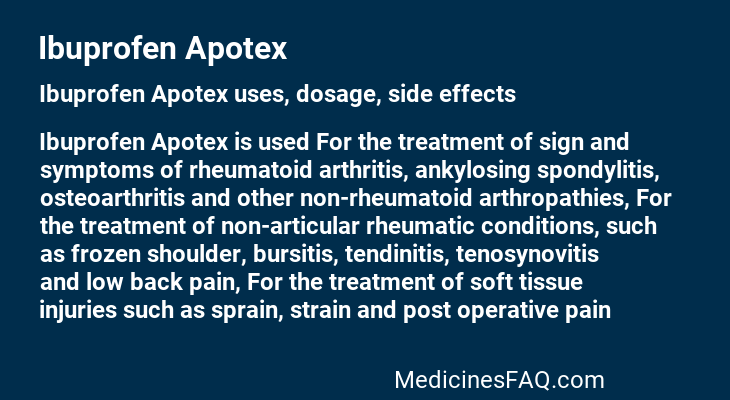 Ibuprofen Apotex