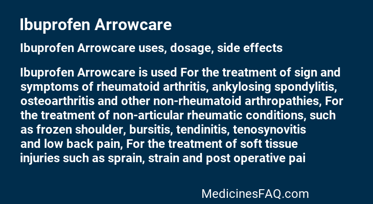 Ibuprofen Arrowcare