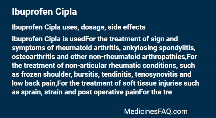 Ibuprofen Cipla