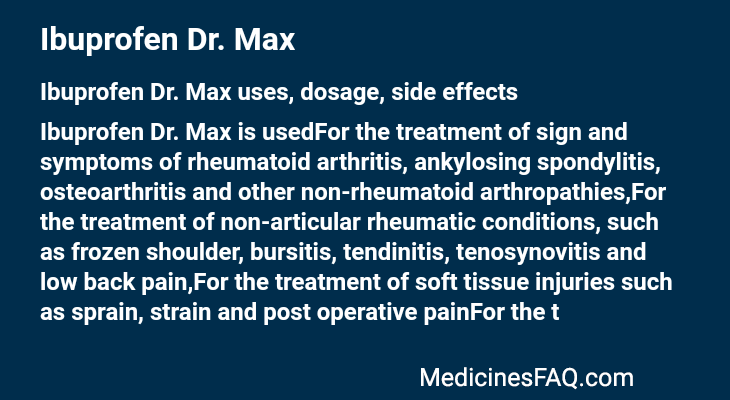 Ibuprofen Dr. Max