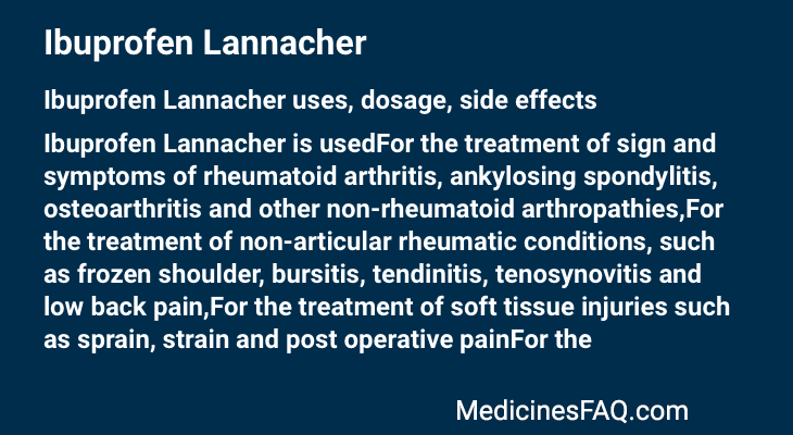 Ibuprofen Lannacher