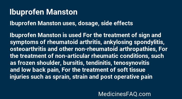 Ibuprofen Manston