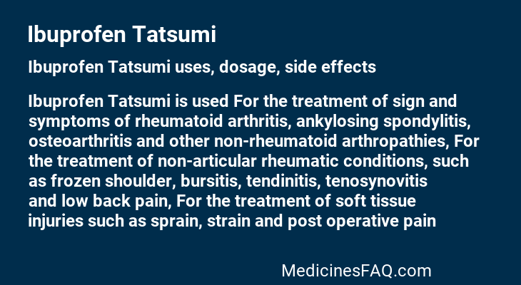 Ibuprofen Tatsumi