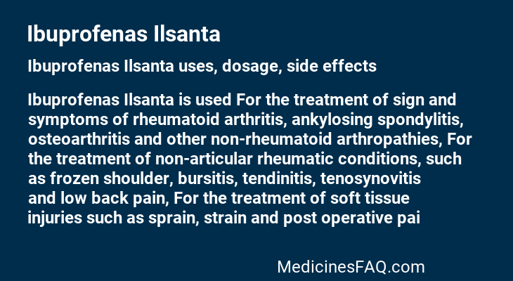 Ibuprofenas Ilsanta