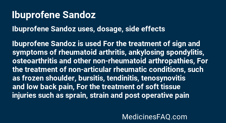 Ibuprofene Sandoz