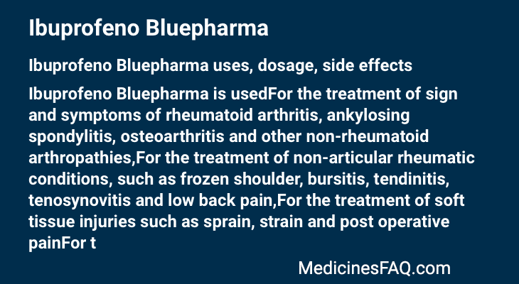 Ibuprofeno Bluepharma