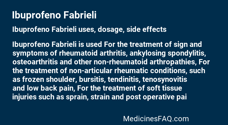 Ibuprofeno Fabrieli