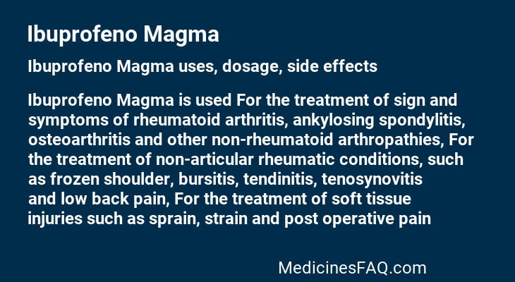Ibuprofeno Magma