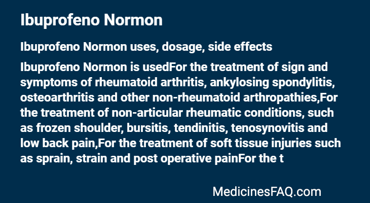 Ibuprofeno Normon