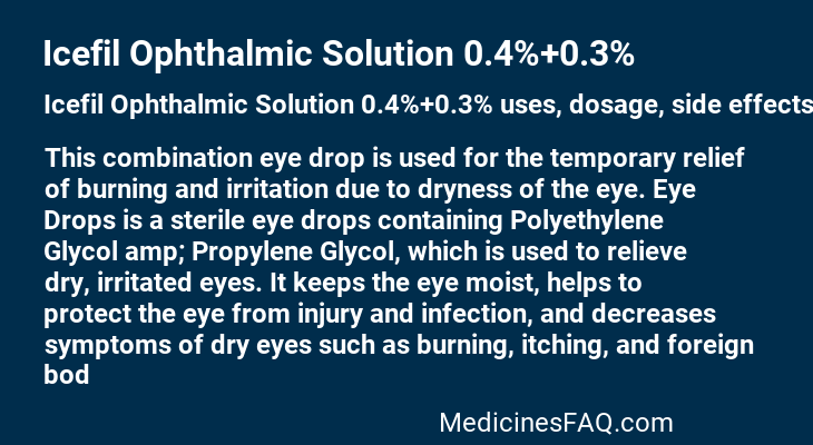 Icefil Ophthalmic Solution 0.4%+0.3%