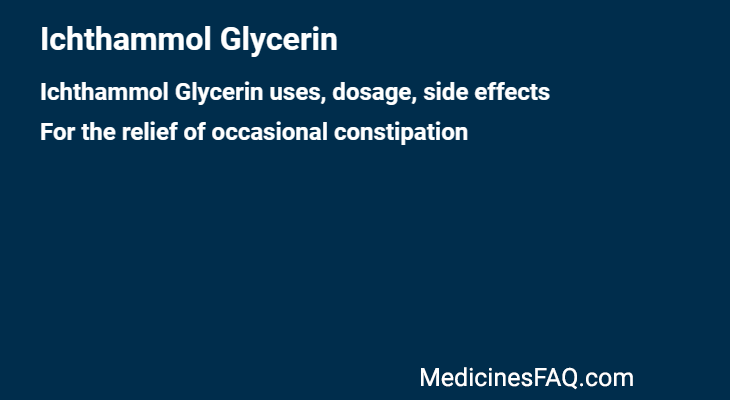 Ichthammol Glycerin