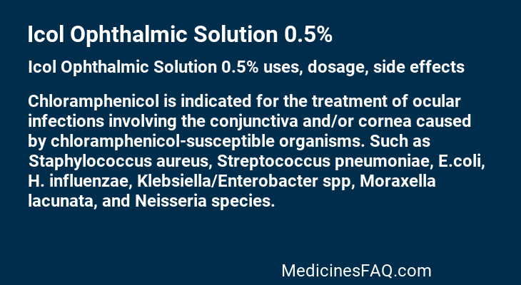 Icol Ophthalmic Solution 0.5%