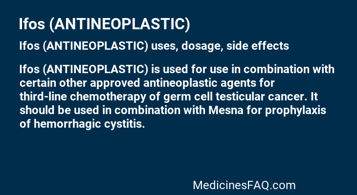 Ifos (ANTINEOPLASTIC)