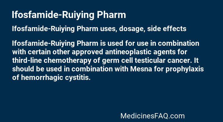 Ifosfamide-Ruiying Pharm