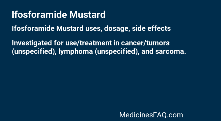 Ifosforamide Mustard