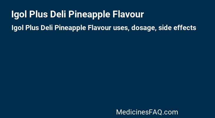 Igol Plus Deli Pineapple Flavour