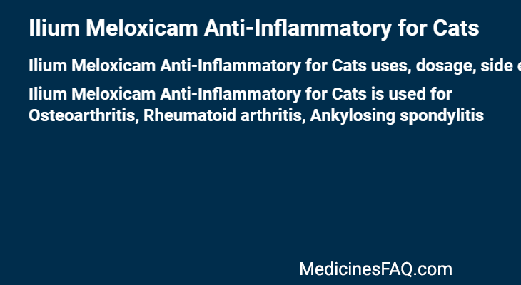 Ilium Meloxicam Anti-Inflammatory for Cats