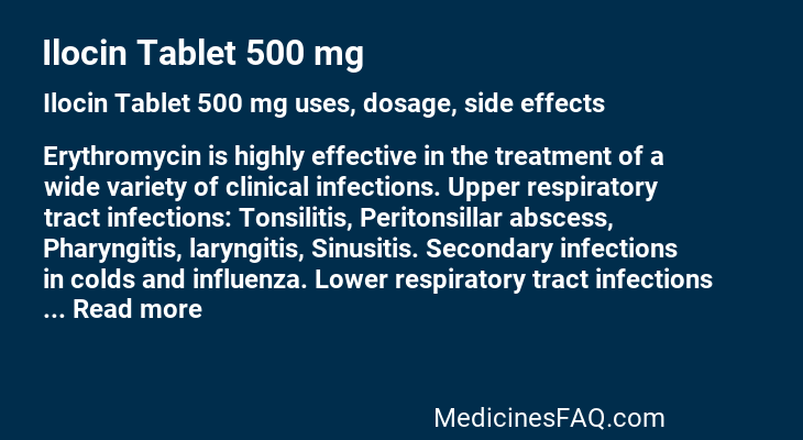 Ilocin Tablet 500 mg