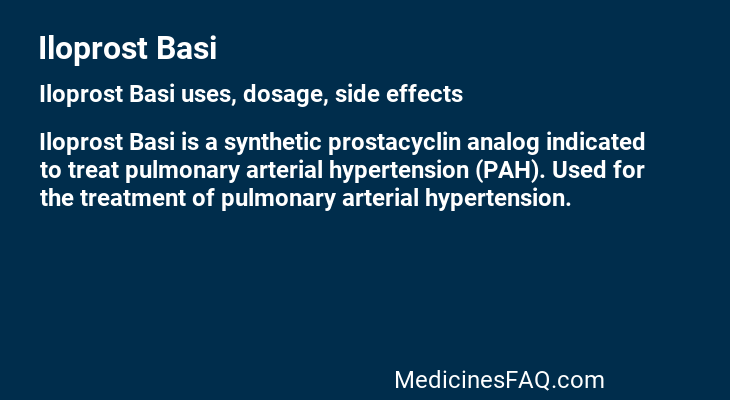 Iloprost Basi