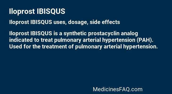 Iloprost IBISQUS