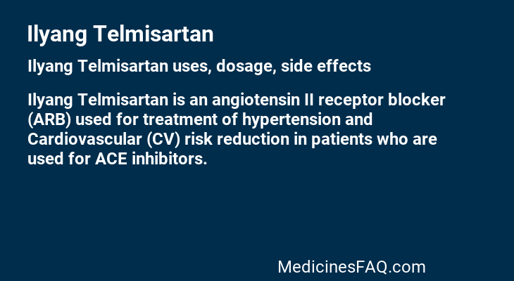 Ilyang Telmisartan