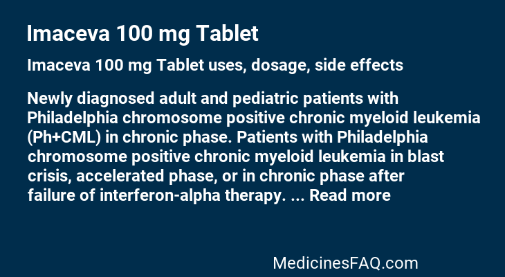 Imaceva 100 mg Tablet