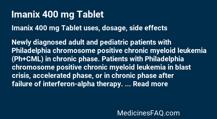 Imanix 400 mg Tablet