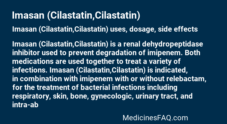 Imasan (Cilastatin,Cilastatin)