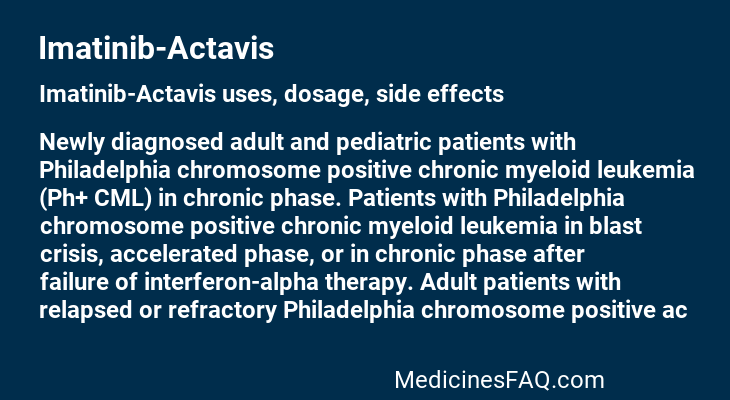 Imatinib-Actavis