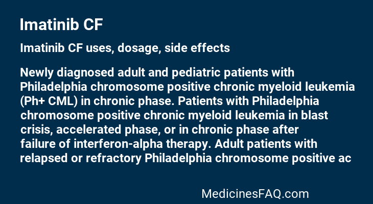 Imatinib CF