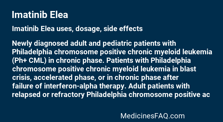 Imatinib Elea