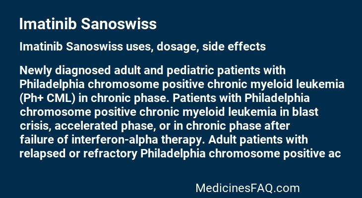 Imatinib Sanoswiss