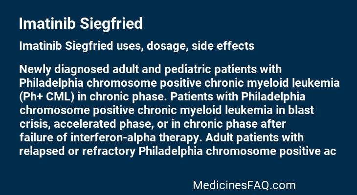 Imatinib Siegfried