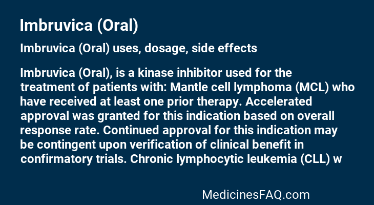 Imbruvica (Oral)