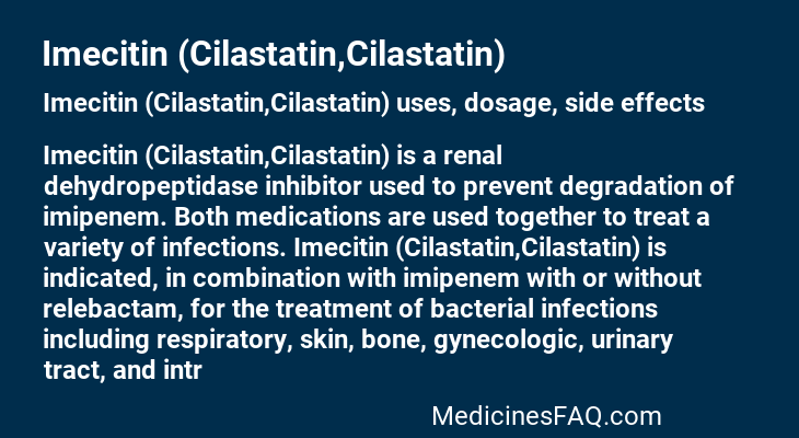 Imecitin (Cilastatin,Cilastatin)