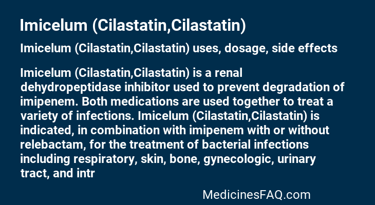 Imicelum (Cilastatin,Cilastatin)