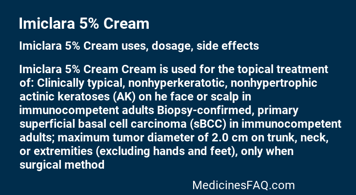 Imiclara 5% Cream