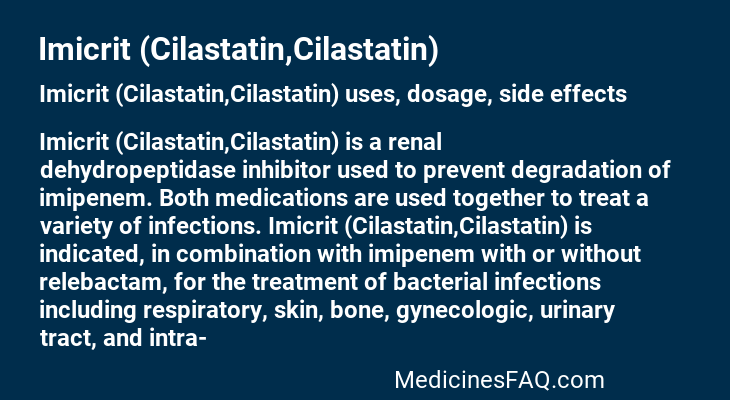 Imicrit (Cilastatin,Cilastatin)